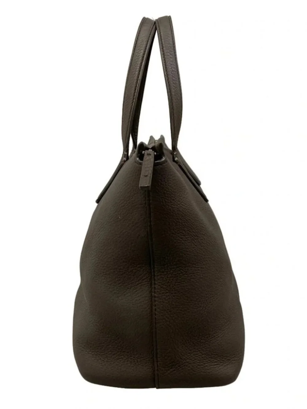 THE ROW Marcel Dark Brown Calf Skin Leather Handbag
